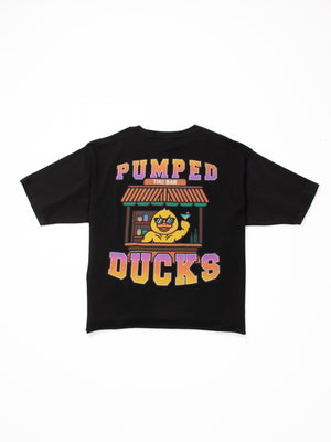 Tiki Bar Oversized T-Shirt — Black